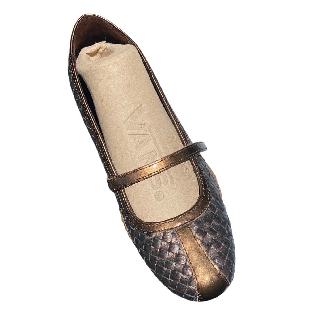 Cole Haan Women Shoe Nike Air Bria Size 9 B Athletic Brown Bronze Mary Jane Flat